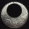 Pendant, Zinc Alloy Jewelry Findings, Flat Round, 49mm, Sold by Bag