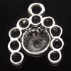 Pendant, Zinc Alloy Jewelry Findings, 15x18mm, Sold by Bag