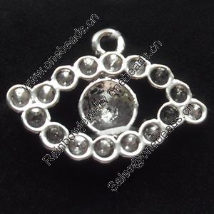 Pendant, Zinc Alloy Jewelry Findings, 27x18mm, Sold by Bag
