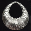 Pendant, Zinc Alloy Jewelry Findings, Teardrop, 52x61mm, Sold by Bag