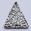 Connectors, Zinc Alloy Jewelry Findings, Triangle 20x25mm Hole:1.5mm, Sold by Bag