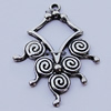 Pendants, Zinc Alloy Jewelry Findings, 25x33mm, Sold by Bag