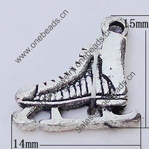 Pendants, Zinc Alloy Jewelry Findings, 14x15mm Hole:1.5mm, Sold by Bag