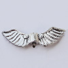 Beads, Zinc Alloy Jewelry Findings, Wings 23x7mm Hole:1mm, Sold by Bag