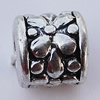 European Style Beads Zinc Alloy Jewelry Findings Lead-free, 9x10mm Hole:5mm, Sold by Bag