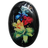 Resin Cabochons, No-Hole Jewelry findings, Oval, 13x18mm, Sold by Bag