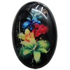 Resin Cabochons, No-Hole Jewelry findings, Oval, 15x20mm, Sold by Bag
