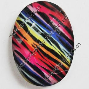 Resin Cabochons, No-Hole Jewelry findings, Faceted Oval, 13x18mm, Sold by Bag