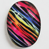 Resin Cabochons, No-Hole Jewelry findings, Faceted Oval, 15x20mm, Sold by Bag