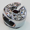 Slider, Zinc Alloy Bracelet Findinds, 8x9mm, Interior Diameter:7mm, Sold by Bag