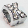 Slider, Zinc Alloy Bracelet Findinds, 8x9mm, Interior Diameter:7mm, Sold by Bag