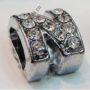 Slider, Zinc Alloy Bracelet Findinds, 8x9mm, Interior Diameter:7mm, Sold by Bag