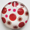 Resin Cabochons, No-Hole Jewelry findings, Round, 20mm, Sold by Bag