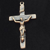 Pendant, Zinc Alloy Jewelry Findings, Cross, 23x42mm, Sold by Bag