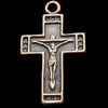 Pendant, Zinc Alloy Jewelry Findings, Cross, 19x33mm, Sold by Bag