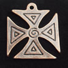 Pendant, Zinc Alloy Jewelry Findings, Cross, 25x28mm, Sold by Bag