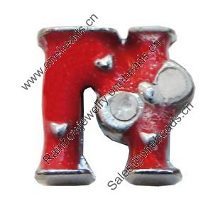 Slider, Zinc Alloy Bracelet Findinds, 11mm, Interior Diameter:8mm, Sold by Bag