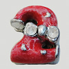 Slider, Zinc Alloy Bracelet Findinds, 11mm, Interior Diameter:8mm, Sold by Bag