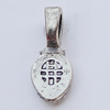 Pendant Bails，Fashion Zinc Alloy jewelry findings，7x16mm Hole:4.5x2.5mm, Sold by Bag