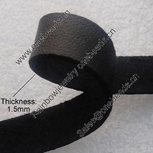 Leather Jewelry Cord, 10x1.5mm Sold by Meter 