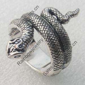 Zinc alloy Jewelry Rings, Nickel-free & Lead-free A Grade, inner diameter:18mm, Sold by PC 