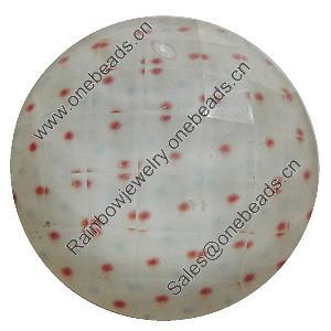 Resin Cabochons, No-Hole Jewelry findings, Faceted Round, 25mm, Sold by Bag