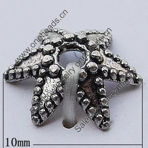 Spacer Zinc Alloy Jewelry Findings Lead-free, 10mm Hole:1.5mm, Sold by Bag