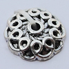 Spacer Zinc Alloy Jewelry Findings Lead-free, 12mm Hole:1.5mm, Sold by Bag