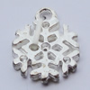 Pendants, Zinc Alloy Jewelry Findings, Snow 13x16mm Hole:2mm, Sold by Bag
