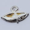Pendants, Zinc Alloy Jewelry Findings, 14x10mm, Sold by Bag