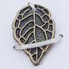 Pendants, Zinc Alloy Jewelry Findings, Leaf 10x16mm, Sold by Bag