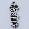 Pendants, Zinc Alloy Jewelry Findings, 8x24mm, Sold by Bag