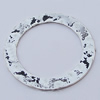 Donut, Zinc Alloy Jewelry Findings, O:37mm I:27mm, Sold by Bag