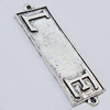 Connectors, Zinc Alloy Jewelry Findings, Rectangle 52x16mm, Sold by Bag
