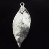 Pendant, Zinc Alloy Jewelry Findings, Leaf, 13x35mm, Sold by Bag