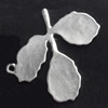 Pendant, Zinc Alloy Jewelry Findings, Leaf, 40x38mm, Sold by Bag