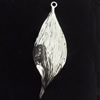 Pendant, Zinc Alloy Jewelry Findings, Leaf, 16x49mm, Sold by Bag