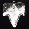 Pendant, Zinc Alloy Jewelry Findings, Leaf, 28x33mm, Sold by Bag