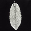 Pendant, Zinc Alloy Jewelry Findings, Leaf, 19x48mm, Sold by Bag