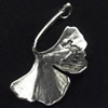 Pendant, Zinc Alloy Jewelry Findings, Leaf, 32x41mm, Sold by Bag