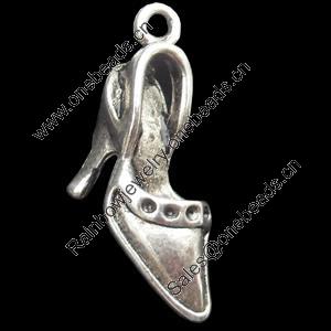 Pendant, Zinc Alloy Jewelry Findings, 11x25mm, Sold by Bag