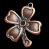 Pendant, Zinc Alloy Jewelry Findings, Flower, 23x28mm, Sold by Bag