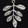 Pendant, Zinc Alloy Jewelry Findings, Leaf, 28x33mm, Sold by Bag