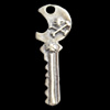 Pendant, Zinc Alloy Jewelry Findings, Key, 14x37mm, Sold by Bag