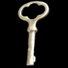 Pendant, Zinc Alloy Jewelry Findings, Key, 16x33mm, Sold by Bag