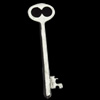 Pendant, Zinc Alloy Jewelry Findings, Key, 16x53mm, Sold by Bag