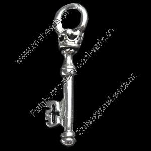 Pendant, Zinc Alloy Jewelry Findings, Cross, 9x35mm, Sold by Bag