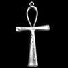 Pendant, Zinc Alloy Jewelry Findings, Cross, 29x56mm, Sold by Bag