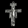 Pendant, Zinc Alloy Jewelry Findings, Cross, 41x69mm, Sold by Bag