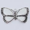 Pendants, Zinc Alloy Jewelry Findings, Butterfly 54x34mm, Sold by Bag
